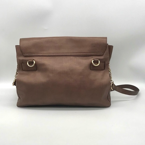 Versace Vitello Perlato Bronze Messenger Bag - Picture 3 of 15